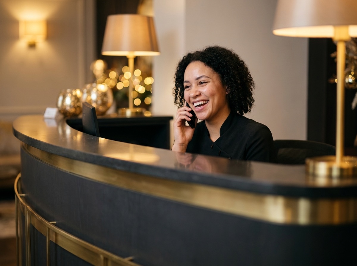 Midas Dental front desk answering an emergency call